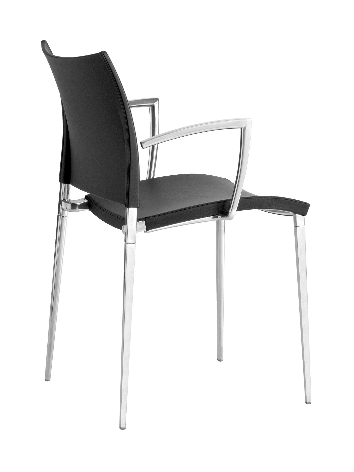 Штабелируемый стул с кожаной обивкой Desalto песок ARCH-00080066 - Вид №1