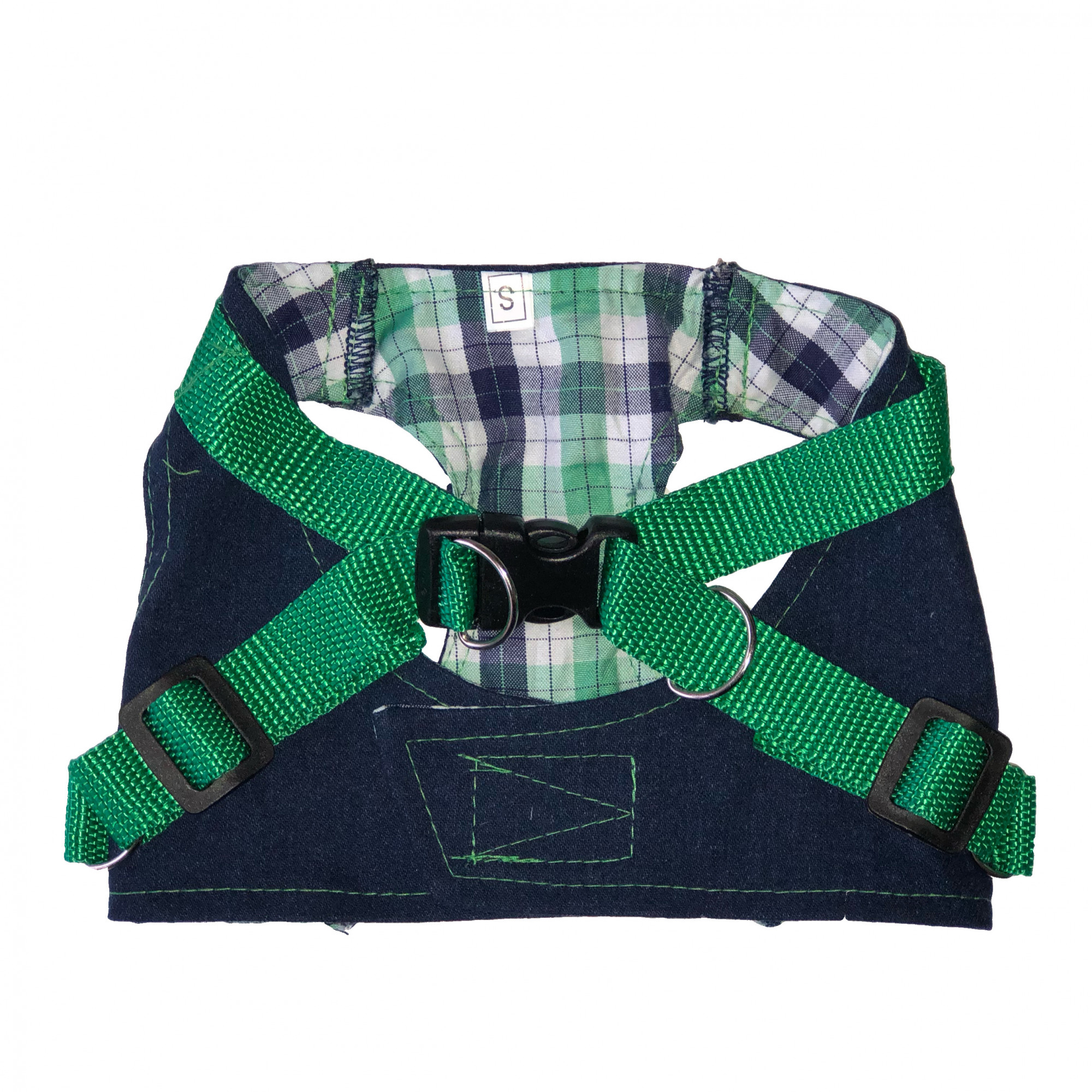 ПР0051065 Шлейка для собак джинсовая размер XL 28см ДОГ МАСТЕР 