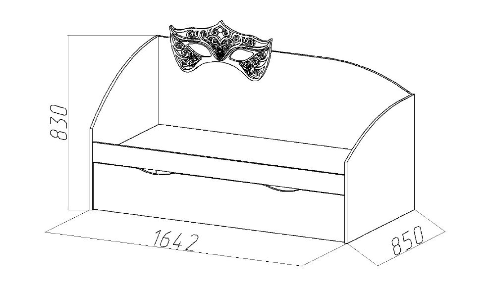 Детский диван-кровать с дополнительным спальным местом "Венеция" МАНДАРИН ВЕНЕЦИЯ 178663 Бежевый Santreyd - Вид №4