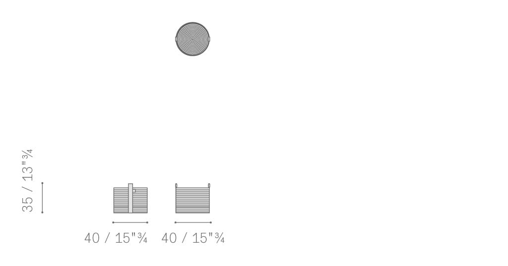 Полипропиленовые наружные корзины Poltrona Frau Уличные коллекции Boundless Living ARCH-00142666 - Вид №17