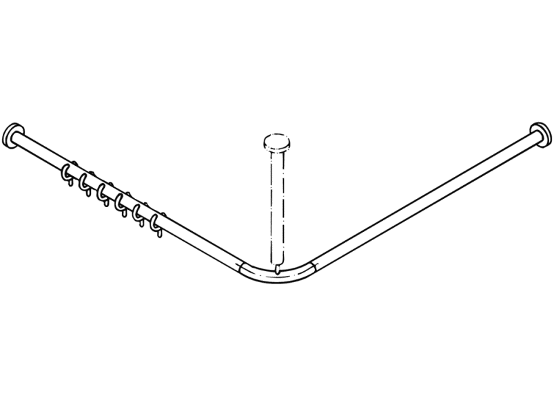 801.34B140 Карниз HEWI Edition matt | Polyamid  - Вид №6