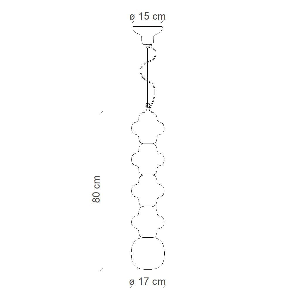 Керамический подвесной светильник FERROLUCE Copacabana ARCH-00052011 - Вид №3