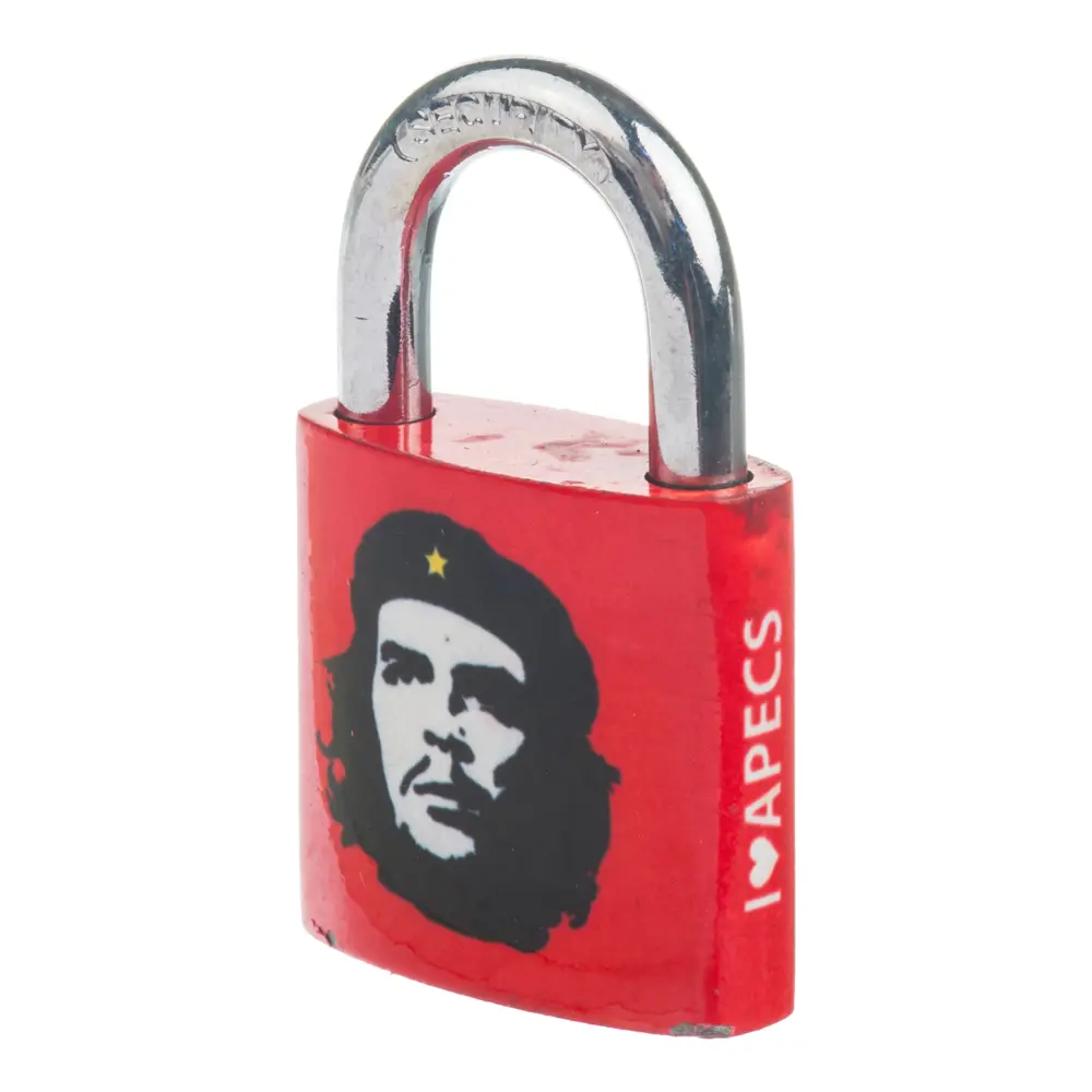 Замок навесной Apecs PD-23-32-R&B Che, чугун/сталь STLM-2154633