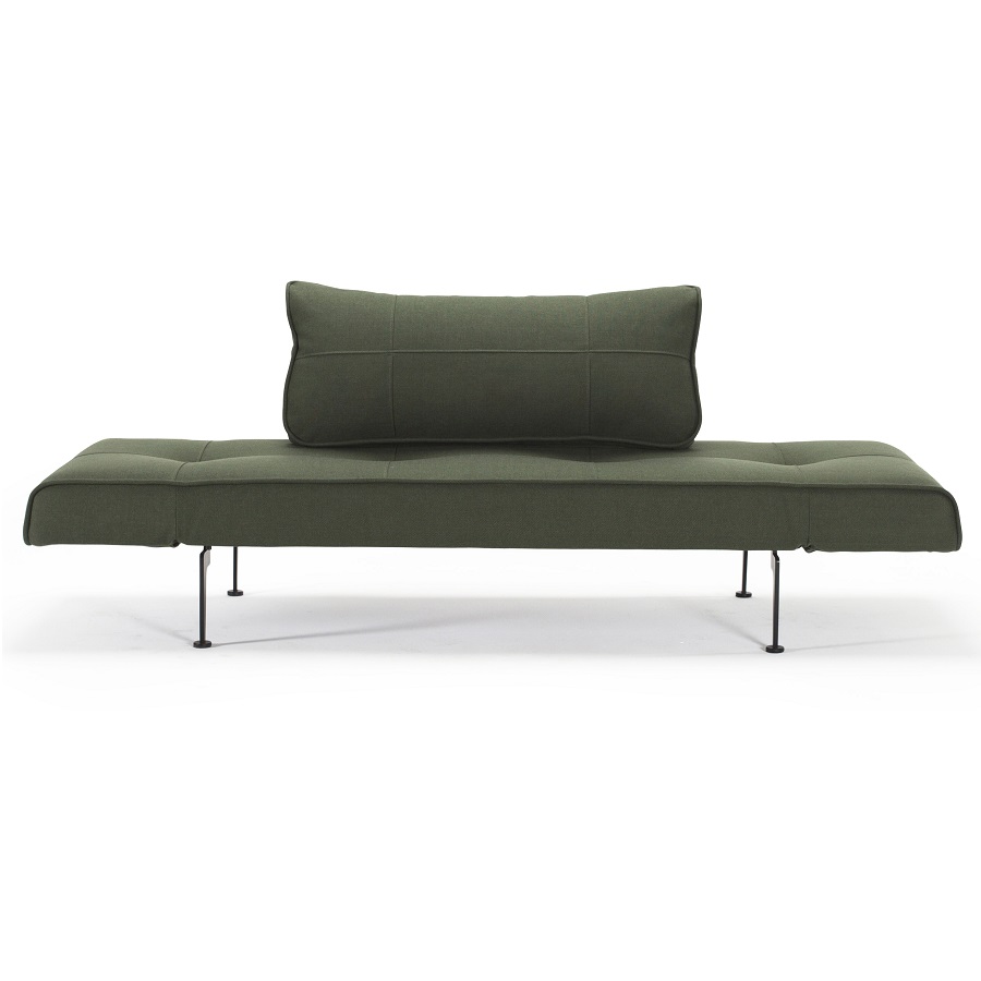 Кушетка Zeal с подушкой и ножками Laser, тёмно-зеленая Innovation Living ZEAL562LASER - Вид №6