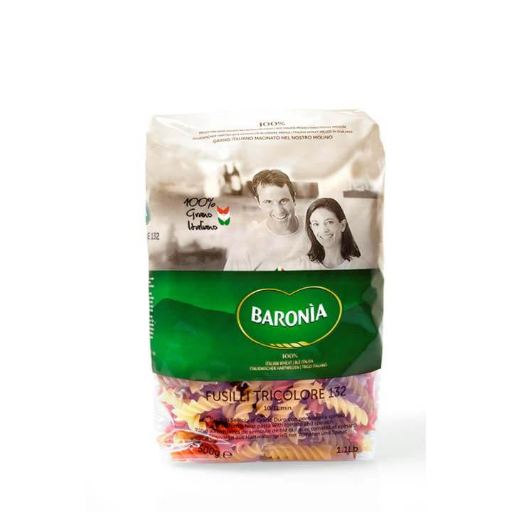 Макароны Фузили триколор Baronia Fusilli Tric 500 г Santreyd 11851