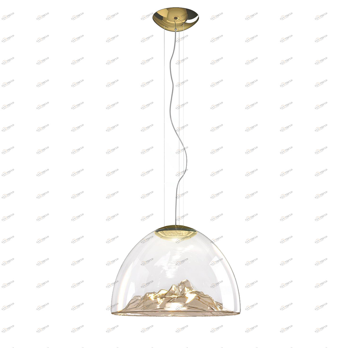 Подвесной светильник 9260P gold от Delight Collection DELIGHT ДИЗАЙНЕРСКИЕ 243827 Золотой 