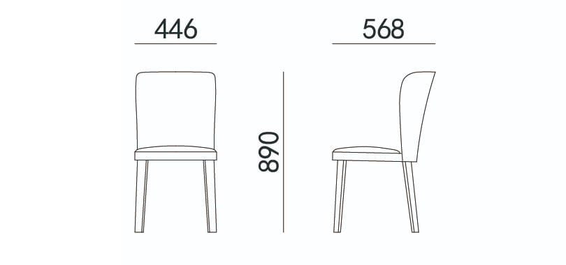 Кожаный мягкий стул HC28 maison NAO ARCH-00144738 - Вид №2