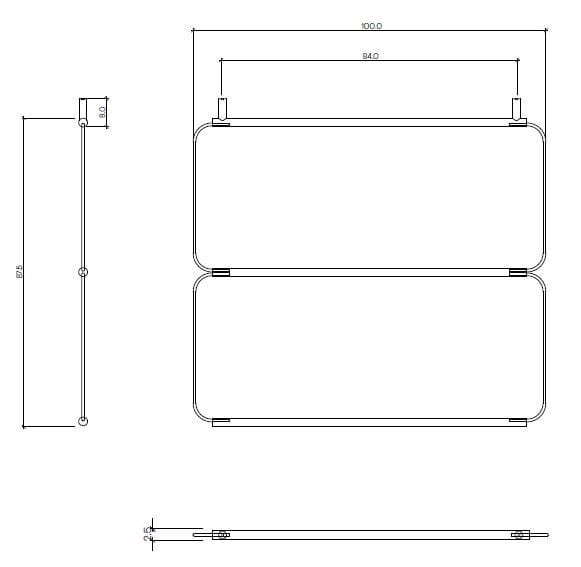 Зеркало с полкой для ванной комнаты Ex.T обнаженная ARCH-00098929 - Вид №8