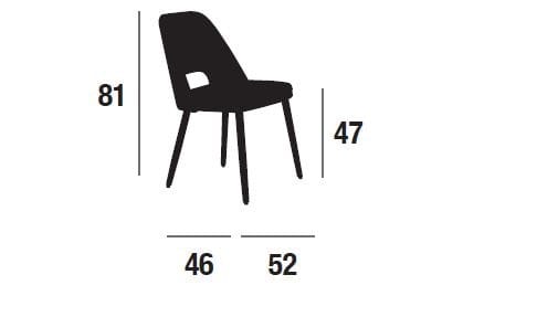 Тканевый стул XLINE 4187 ARCH-00070672 - Вид №1