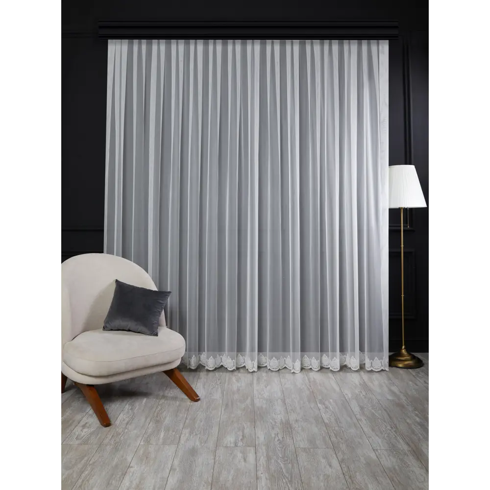 Тюль 1 м/п Нью сетка 280 см цвет кремовый ELIT HOME STLM-2096225 - Вид №1