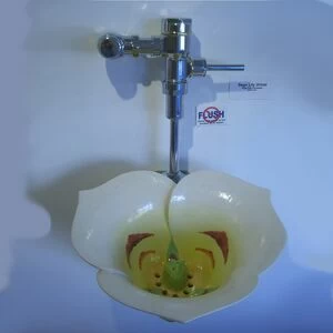 48682 Настенный писсуар, уринал с мушкой Clark Made Urinal