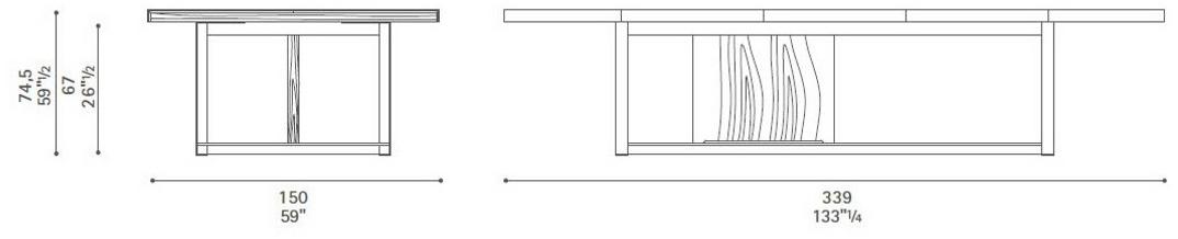 Poltrona Frau Прямоугольный стол для совещаний L'ufficio - sistemi direzionali sun-id-1462740 - Вид №10