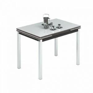 Обеденный стол раздвижной с белым стеклом венге Leset "Париж 2Р" IMPEX  00-3967144 Белый;венге