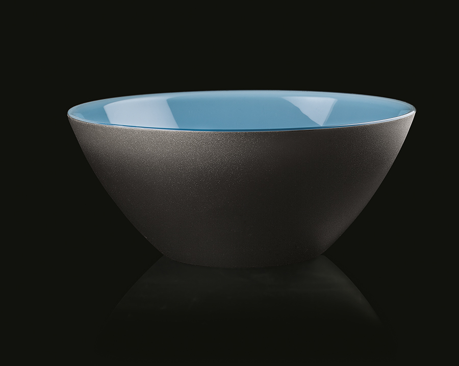 Салатница My Fusion Black 20 см голубая Guzzini 281420170 - Вид №1