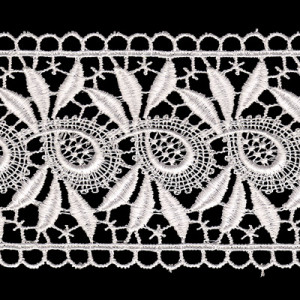 3202 Гипюр 69 мм в пакете белый Gamma