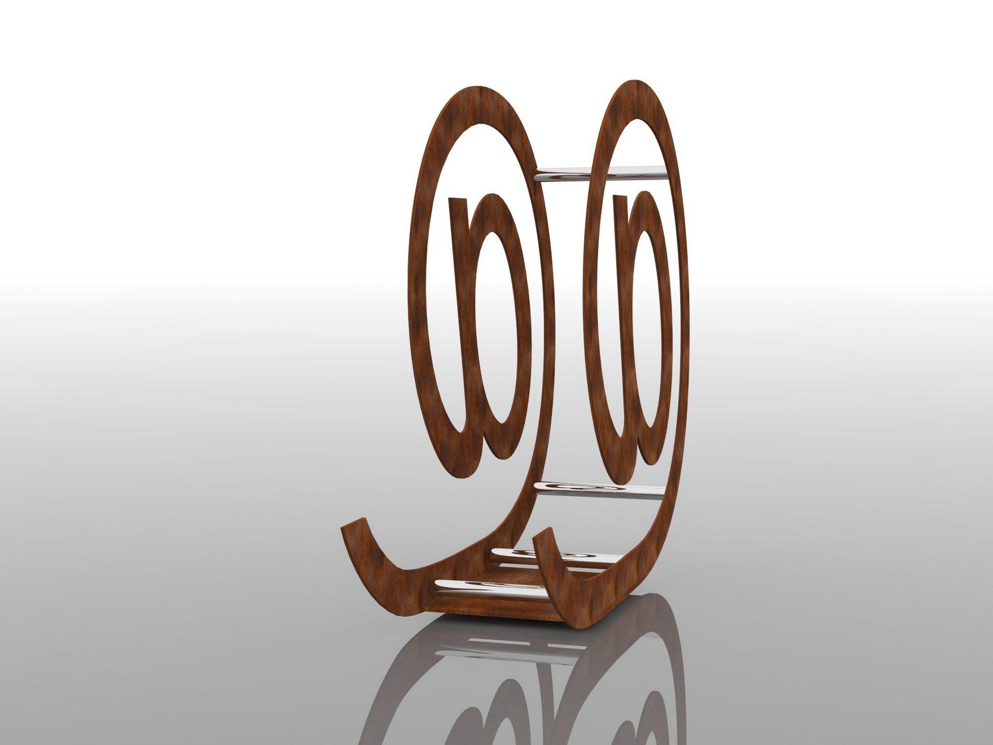 Стальная велосипедная стойка Corten™ Viscio Urban Design PORT@BICI 3.0 ARCH-00021329