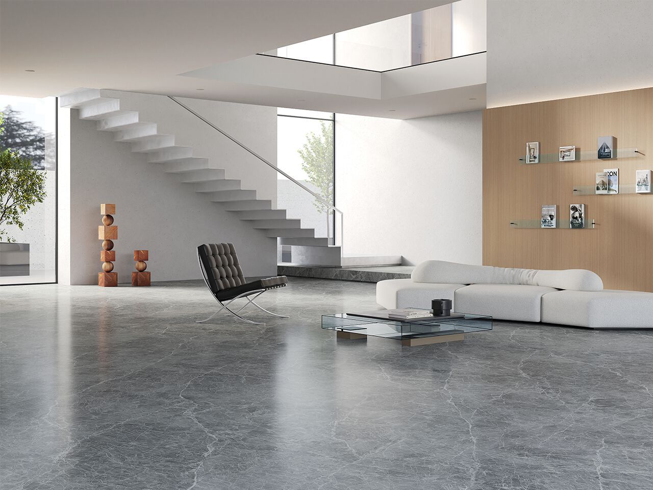 Мраморный пол / покрытие GANI MARBLE TILES CLAROS GREY (LIGHT) ARCH-00092231 - Вид №2