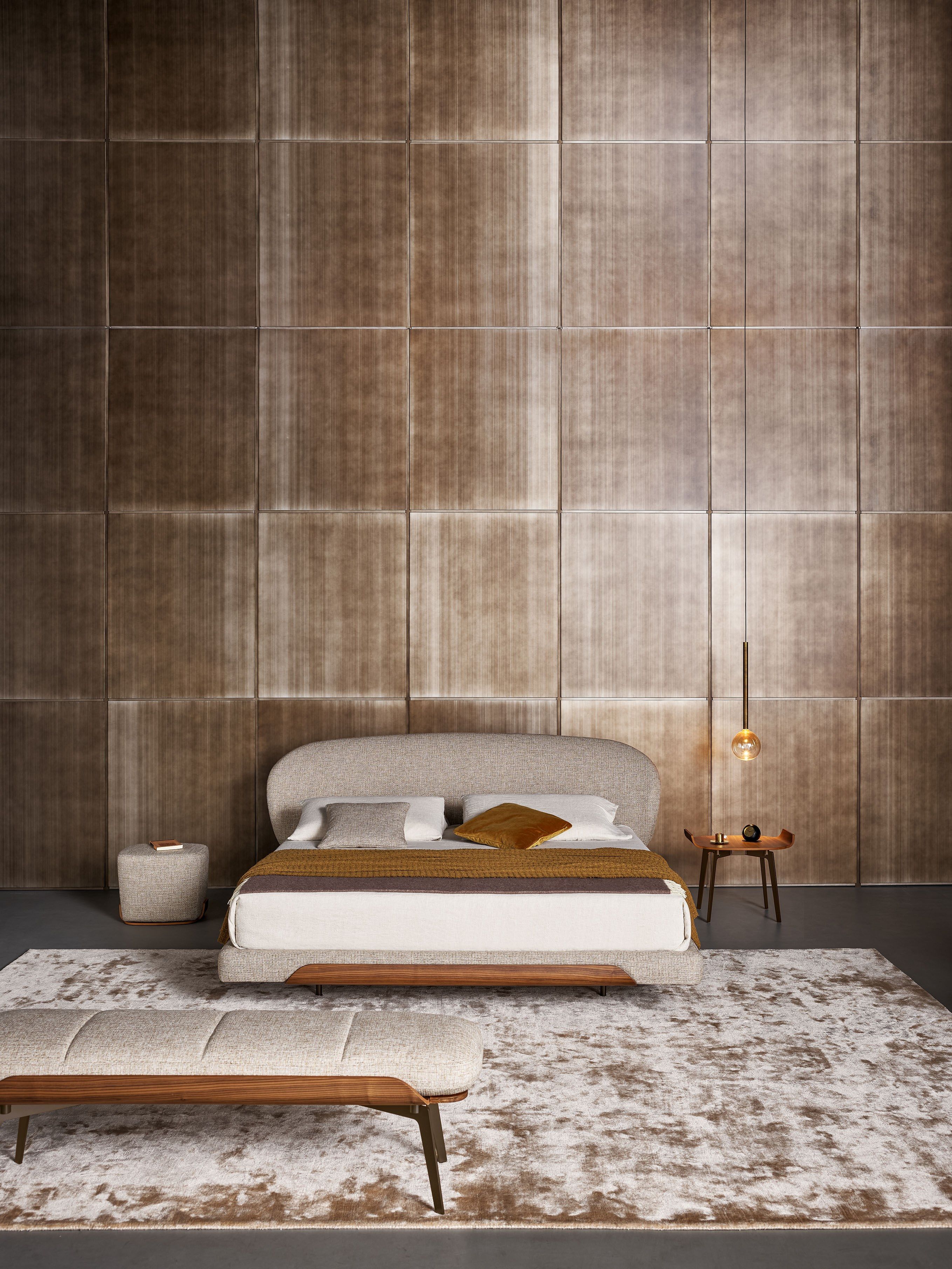 Двуспальная мягкая кровать из ткани BONALDO Olos ARCH-00043469 - Вид №2