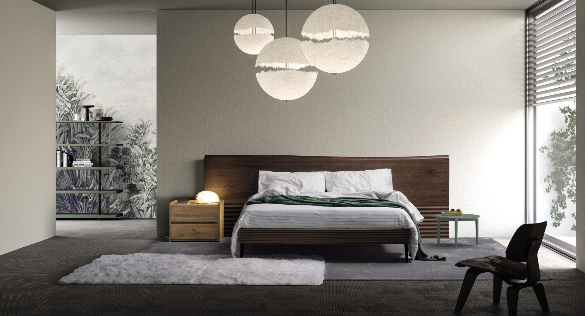 Двуспальная кровать из массива дерева Devina Nais ZEN ARCH-00106418 - Вид №5