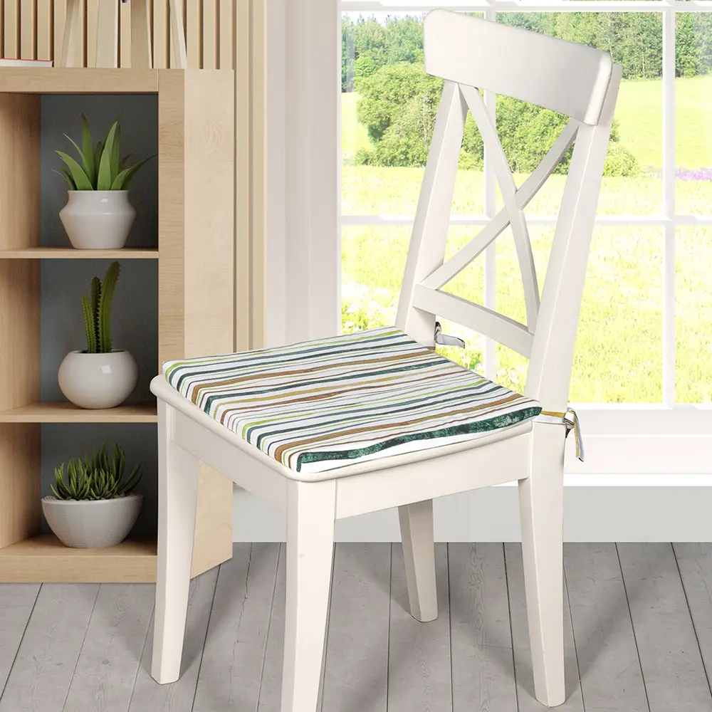 Подушка для стула Ордината 35x35 см хлопок мультиколор 89076480 STLM-2198329 Altali  - Вид №1