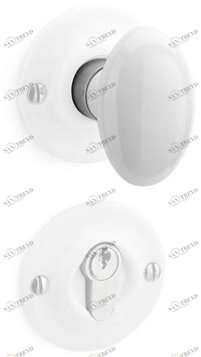 THPG Фарфоровая ручка на розетке с розеткой  179972 