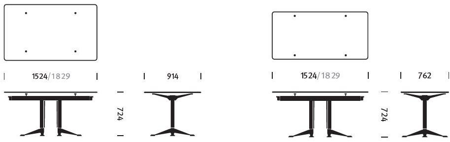 Herman Miller Рабочий стол / стол для переговоров из алюминия и стекла Burdick sun-id-1510917 - Вид №8