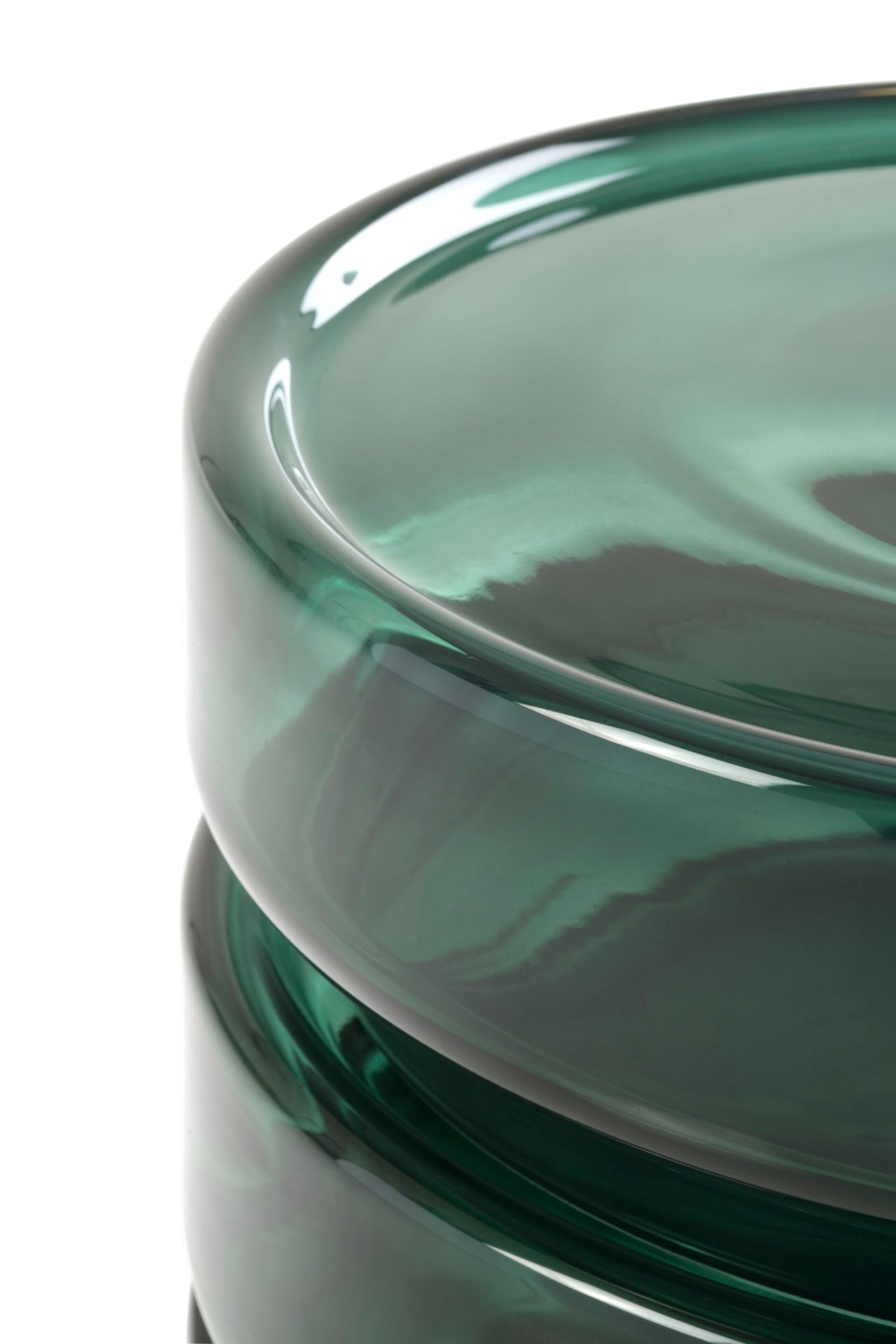 Низкий круглый журнальный столик из дутого стекла Billiani STACK 880 ARCH-00036354 - Вид №9