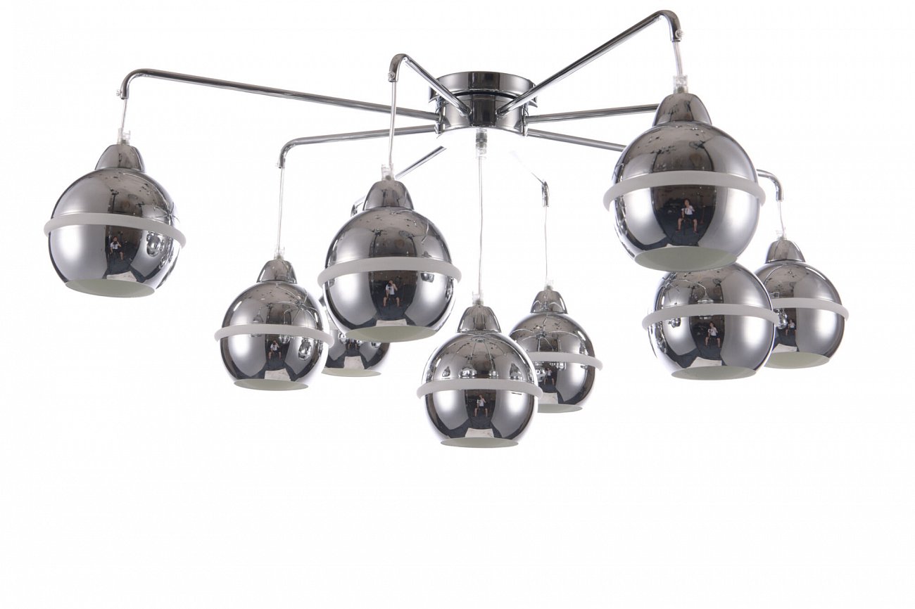 Светильник потолочный на 9 ламп хром Tommasa FR5004CL-09CH FREYA MODERN 00-3957026 Хром - Вид №1