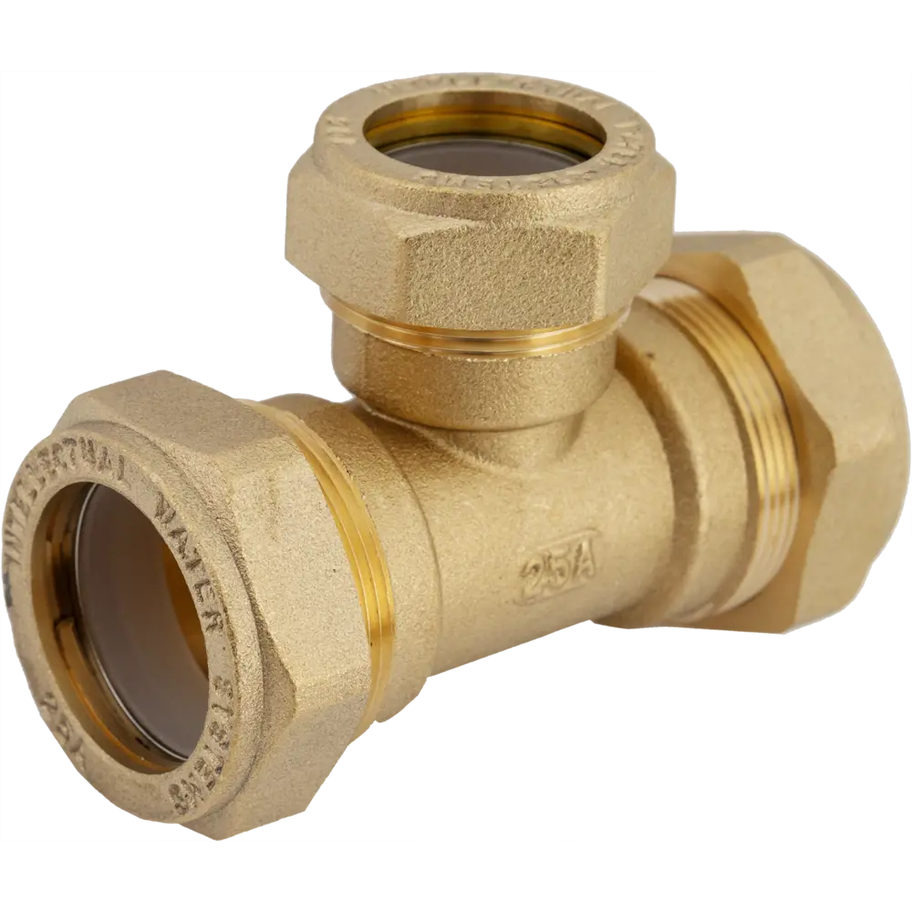 Тройник обжимной Stahlmann 25×20×25 мм для водоснабжения 82650035 STLM-0032862