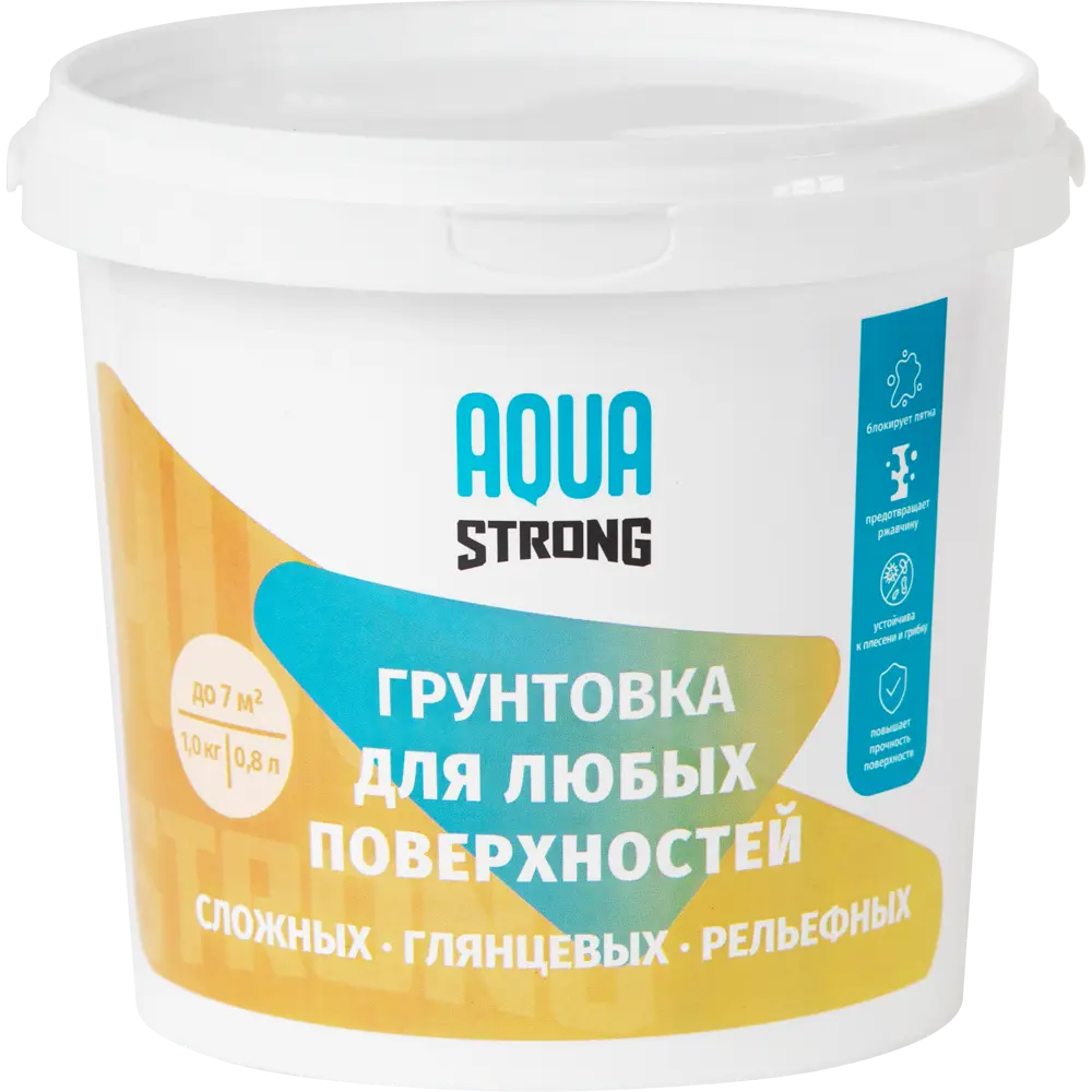NEVEL SILVER Грунтовка Aquastrong универсальная для сложных поверхностей 1 кг 87404202