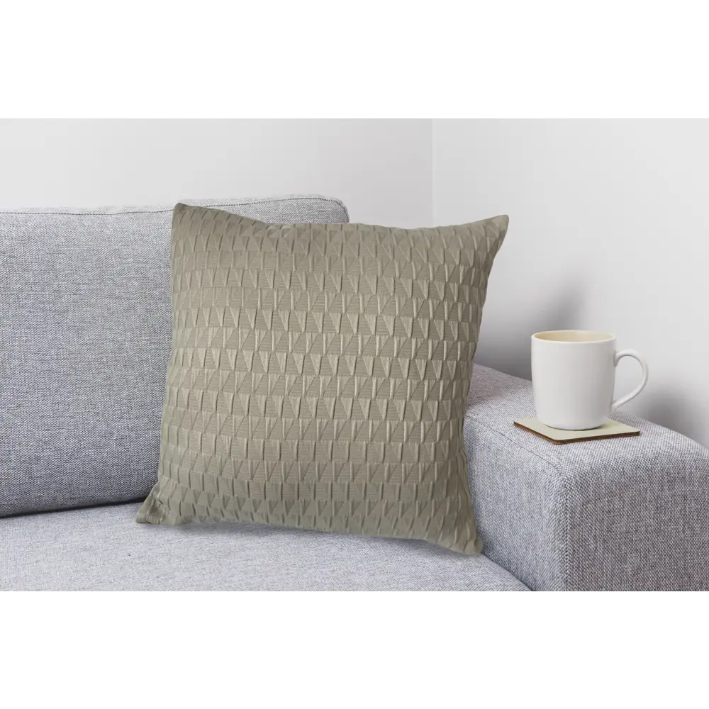 Подушка Seasons Triangel 45х45 см жаккард цвет серо-коричневый STLM-2142680 - Вид №3
