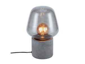 Настольная лампа из бетона и стекла
