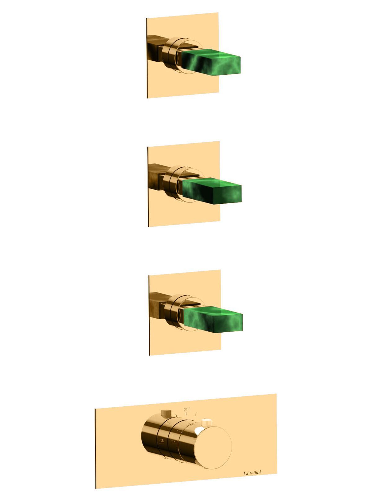 Термостатический встраиваемый смеситель для душа с 4 отверстиями Rubinetterie Frattini отдельная эстетика ARCH-00102952 - Вид №10