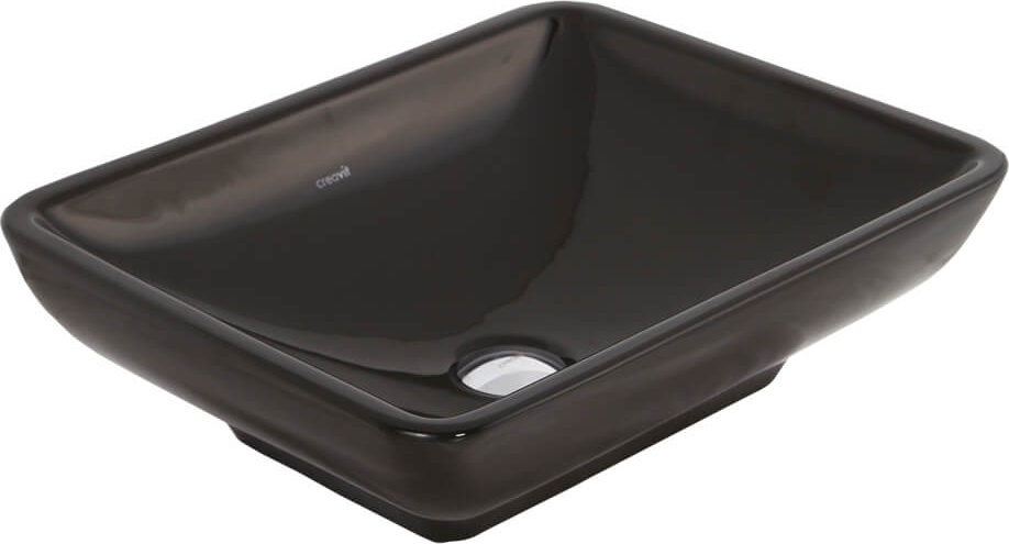 TP140-00SI00E-0000 Раковина TP140.4 мебельная ЧЕРНАЯ Creavit 