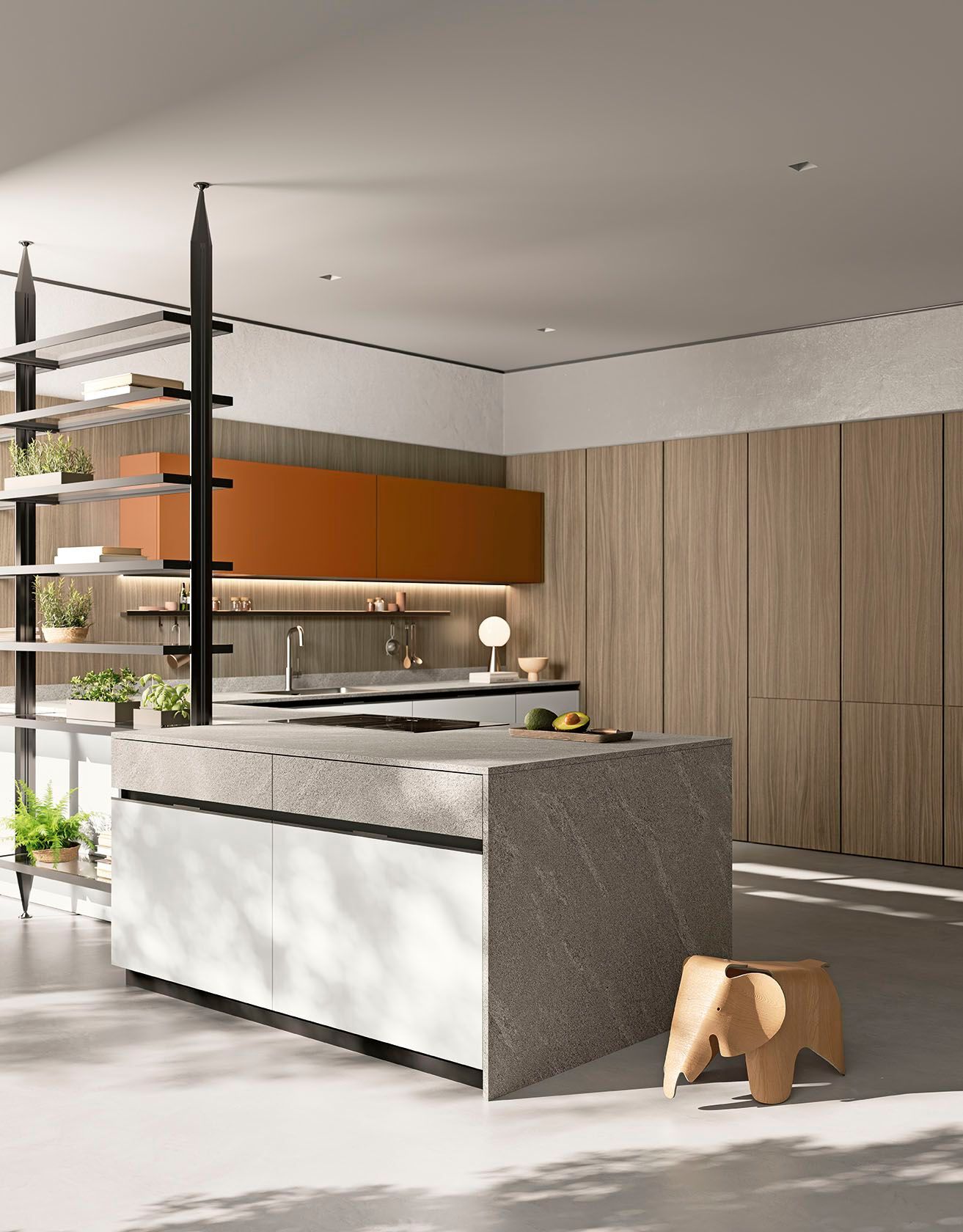 Встроенная кухня с полуостровом Febal Casa Origina ARCH-00062587 - Вид №9