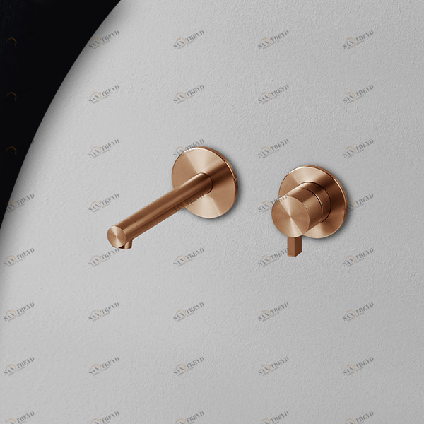 Смеситель для раковины розовое золото TOOX Radomonte TXQ18R