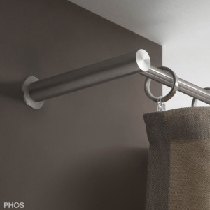 VS20-140E1400 Комплект карнизов: 140 см с 2 концевыми кронштейнами (большое расстояние от стены) PHOS