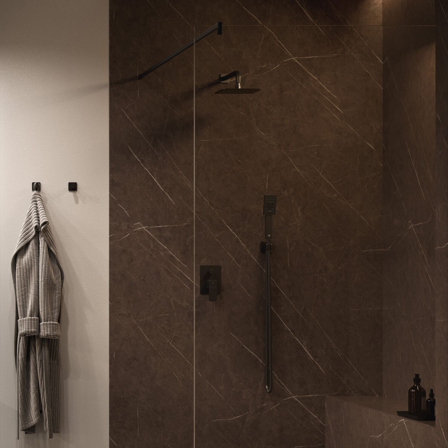 Встраиваемый душевой набор с душем и ручным душем OMNIRES слайд ARCH-00049922 - Вид №1