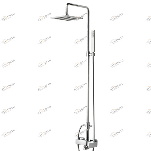 20147 Внешний монокомандный душ с колоной, девиатором, верхним душем, шлангом EFFEPI RUBINETTERIE H-uno 