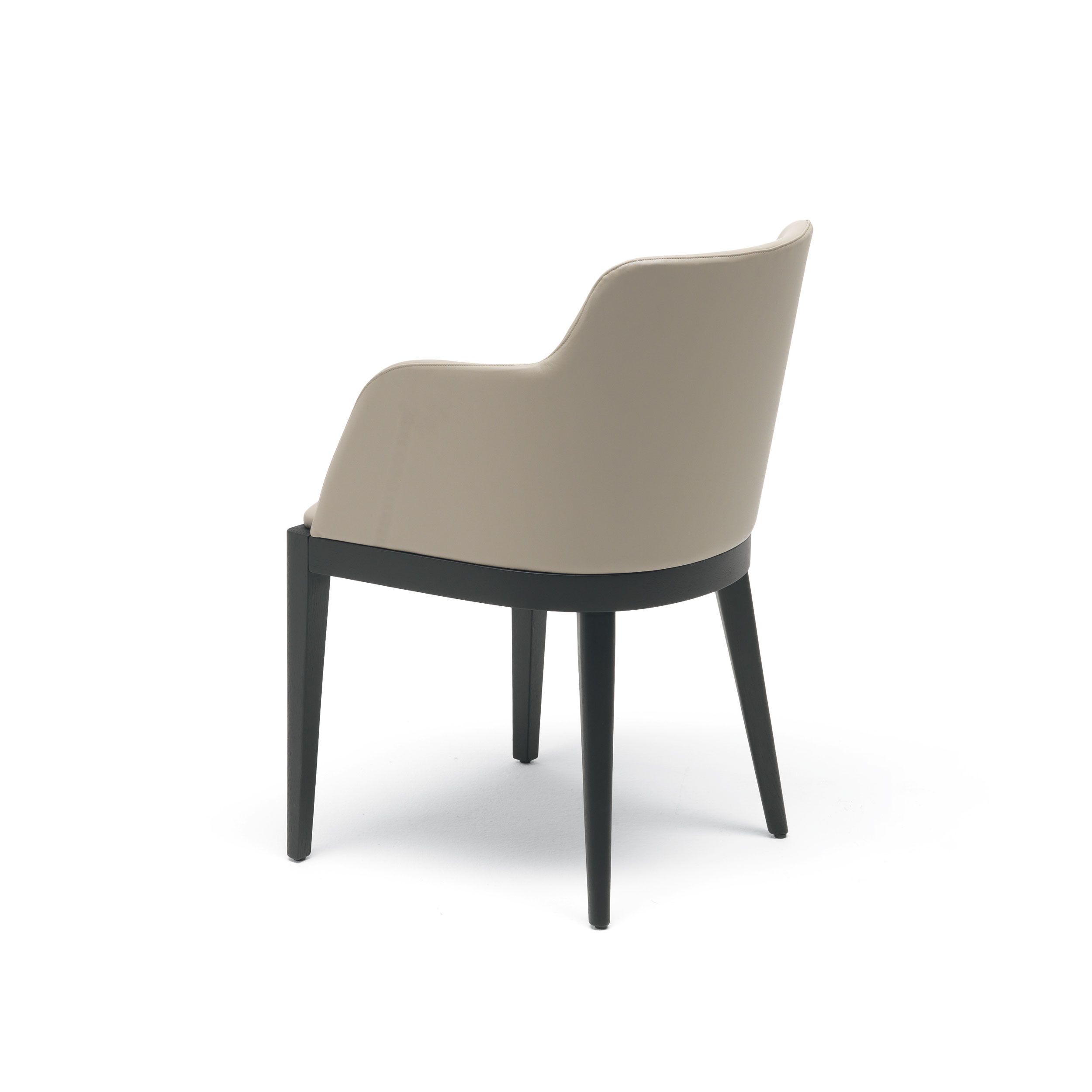 Кожаный мягкий стул с подлокотниками MisuraEmme CLEÒ ARCH-00139305 - Вид №2