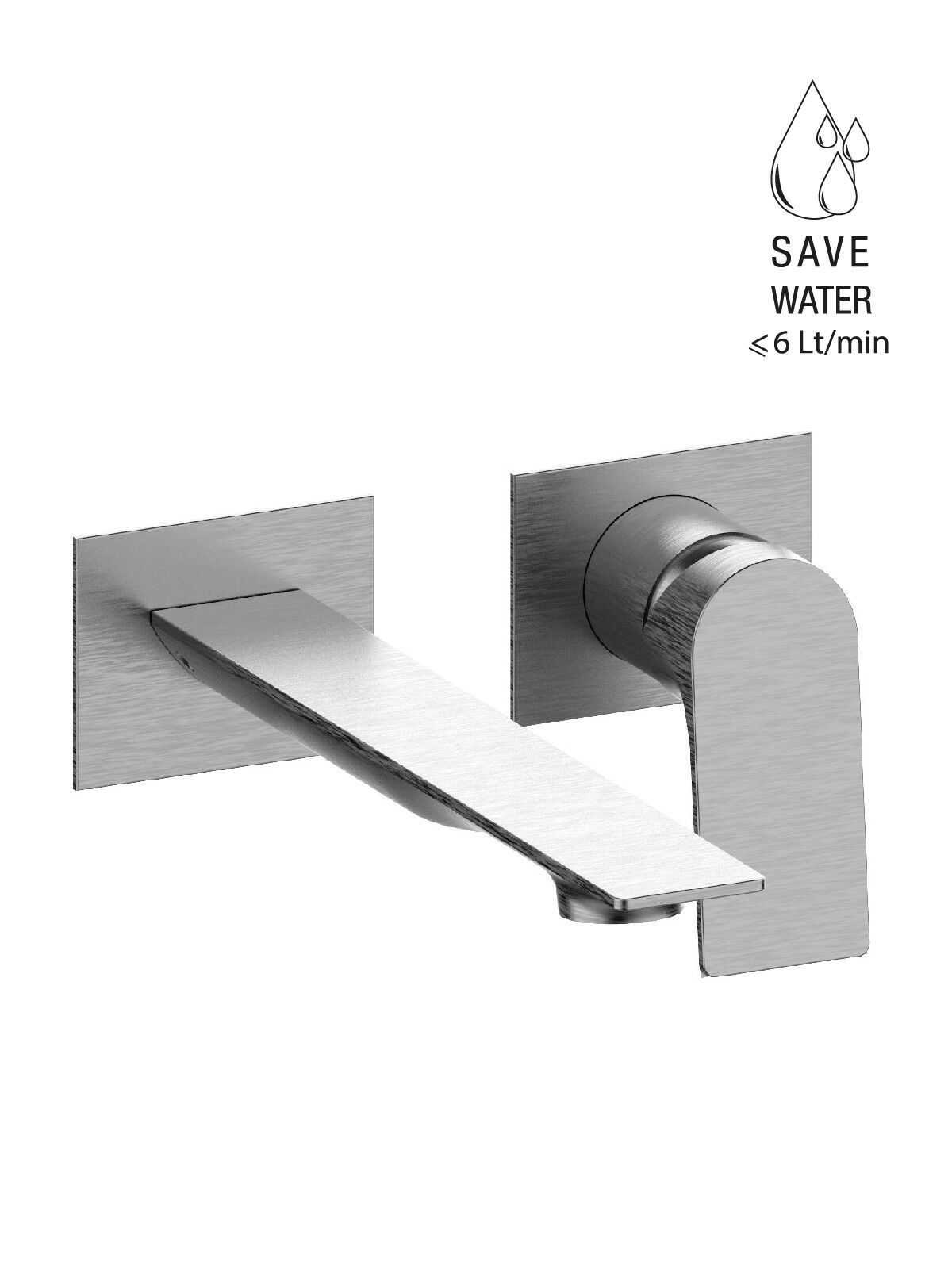 Настенный смеситель для раковины с ограничителем расхода Rubinetterie Frattini Нарцисс ARCH-00103865 - Вид №5