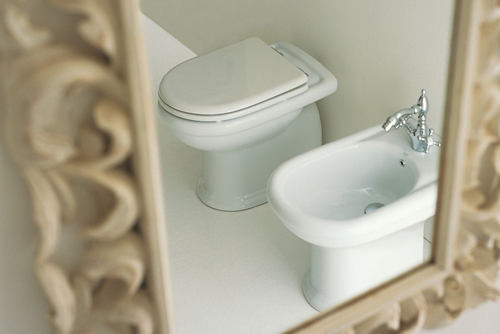 26004 Приставной унитаз напольный Зеленый Althea Ceramica Сlassic Marion Италия - Вид №1