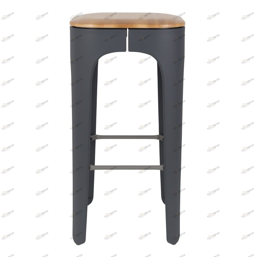 Стул барный Up-High темно-серый White Label Living 1500241