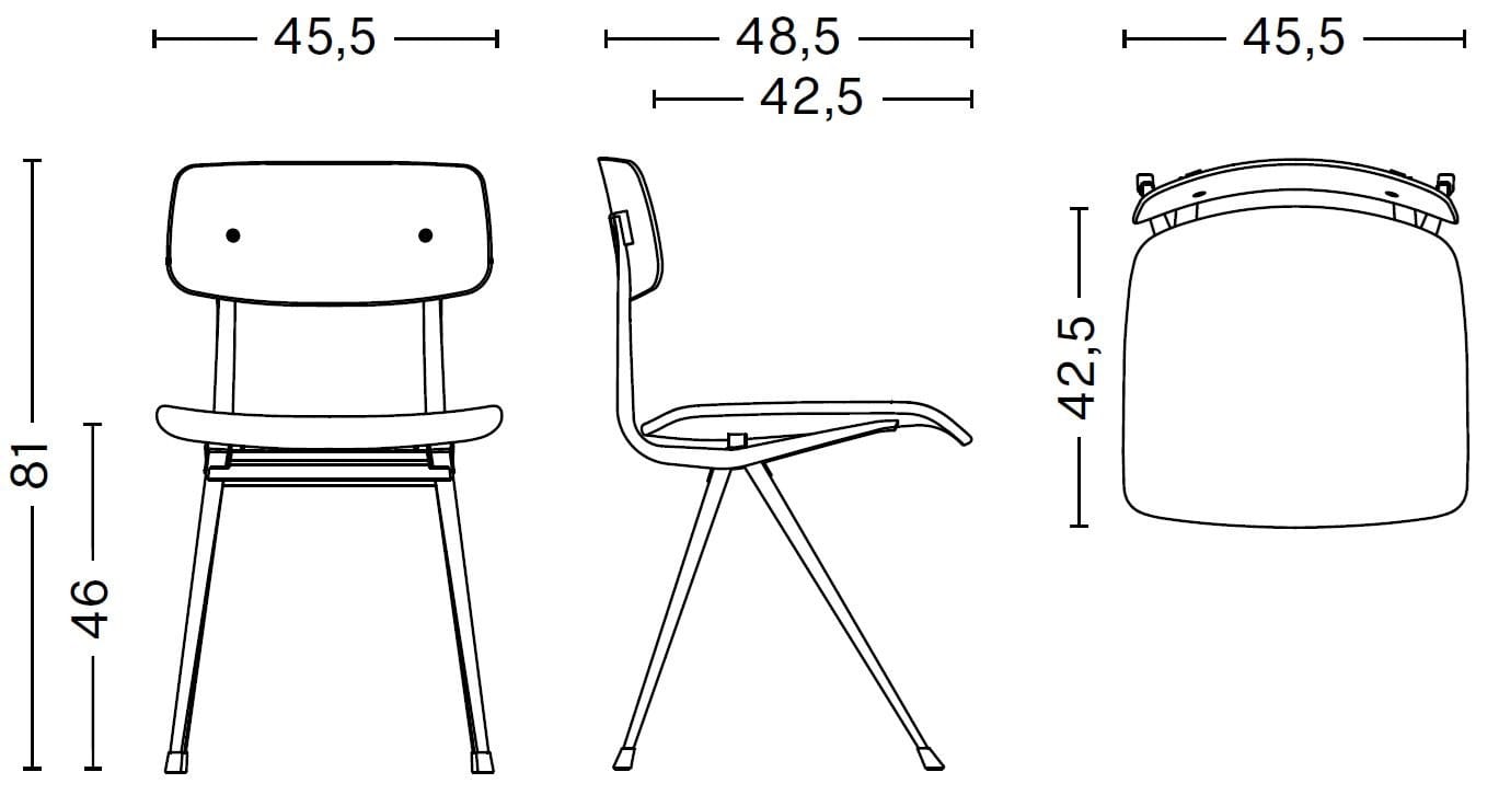 Стул из шпона с мягким сиденьем Hay RESULT ARCH-00049208 - Вид №2