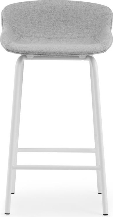 604049 Барный стул , 65 см, полностью обивка, сталь, белый / Main Line, лен Normann Copenhagen Hyg  - Вид №1