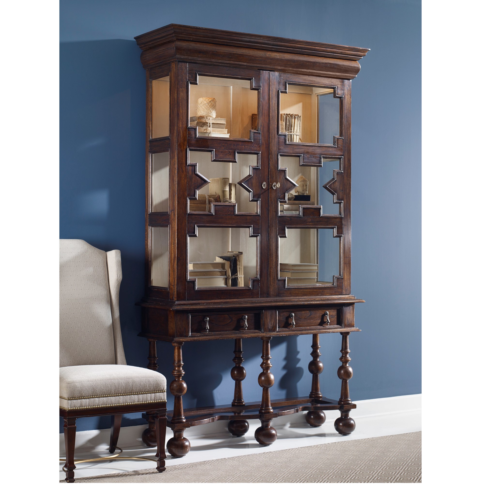 Шкафы 17560-890-090 William & Mary Tall Cabinet Ambella  - Вид №2