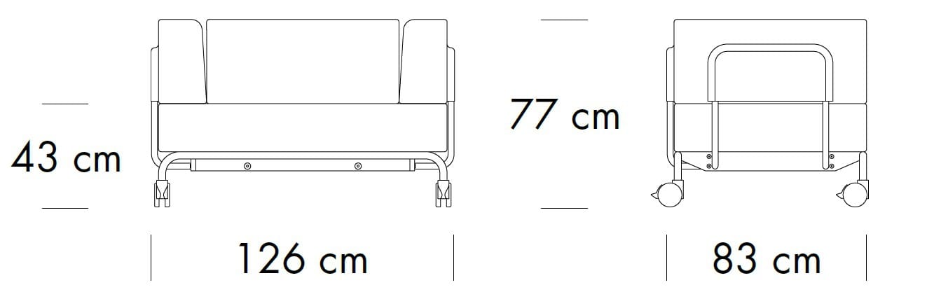 Кресло с колесами THONET S 5000 ARCH-00035515 - Вид №2