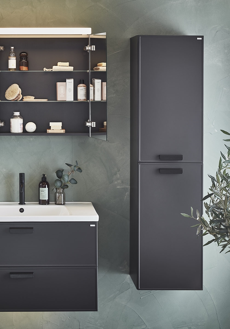 320150 Высокий Кабинет Flex Vogue Antracit Noro  Антрацитовый Серый  - Вид №2