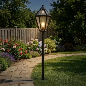 Маленький фонарный столб уличный KREAFORTA Radley 120 см цвет черный