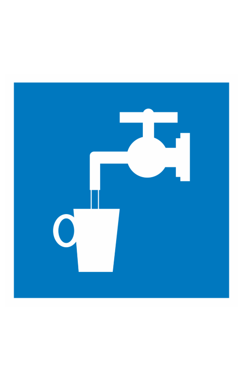 68679 Знак "Питьевая вода"  Указательные знаки размер 100 х 100 мм Спецодежда 